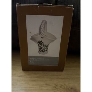 Living Quarters~Holly~ Porcelain~Basket/Vase‎